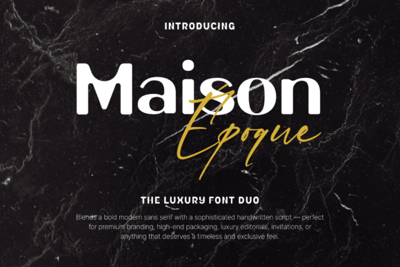 Maison Époque Duo: A Versatile Display Font for Web Design
